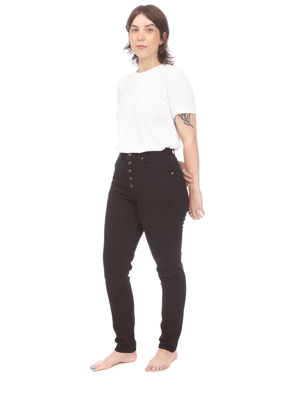 Decade Studio Pamela Jeans in Black | Size 32